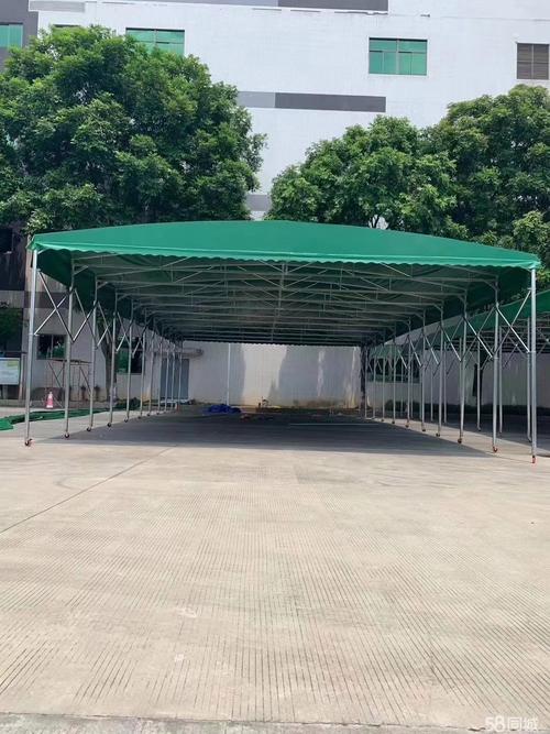 大型移动仓库棚推拉篷活动仓储大排档帐篷电动雨棚伸缩折叠遮阳棚